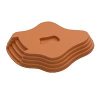 Mimoqk Bassin à eau large en forme de tortue, ensemble de bain d'hydratation lézard, système de rampe d'eau intégré, plateau de bol d'habitat facile à nettoyer, design de terrarium inspiré de la