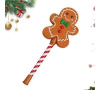 Mimoqk Bâton de Noël en forme de bonhomme en d'épices avec | Bâton de paiement de Noël portable pour voyage, bureau, vente au détail, café, shopping de Noël, réunion de famille