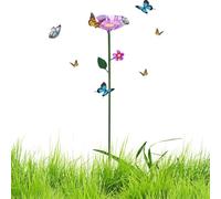 Mimoqk Bee Waterer, Flower Shaped Bird Bath Feeder, Hummingbird Drinker with Garden Bowl Design, Outdoor Wildlife Hydration Station, Garden Decor Supplies, for Use Lawn Patio Balcony Farm
