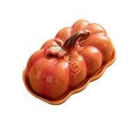 Mimoqk Beurrier Avec Couvercle,Assiettes à Casse-Croûte Automne - Plateau de Snacks avec Couvercle pour Cuisine Salle à Manger Élément Central d'Automne Dîner de Fête d'Action de Grâce Fromage Fruits
