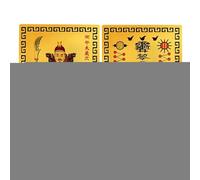 Mimoqk Blessing Greeting Cards, Praying Souvenir Cards, Horse Year with Oriental Design, Charm for Friends, Festive & Celebration Card, Men Women Gift Card for Family