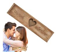 Mimoqk Boîte de test de grossesse, Boîte en forme de coeur, Boîte de bébé en bois, Boîte de test d'annonce, Boîte de détection de grossesse, Kit d'annonce de bébé, Boîte