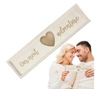 Mimoqk Boîte de test de grossesse, Boîte en forme de coeur, Boîte de bébé en bois, Boîte de test d'annonce, Boîte de détection de grossesse, Kit d'annonce de bébé, Boîte