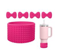 Mimoqk Bottes Tumbler en silicone, fond en silicone | Housse de gobelet pour bouteille - Bottes de protection réutilisables, pare-chocs pour gobelets, hydro-