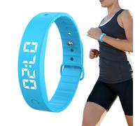 Mimoqk Bracelet Réveil Vibrant | Bracelet Silencieux avec Minuterie | Montre Réveil pour Gros Dormeurs 8 Alarmes - pour Couples Sommeil Réunion Sieste Cuisine Entraînement Voyage Maison Chambre