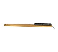 Mimoqk Brosse de nettoyage de four à pizza | Brosses de four à pizza Nettoyant pour pierres avec grattoir | Nettoyant réutilisable pour pierres à pizza 2 en 1 pour pierres à pizza,