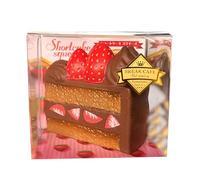 Mimoqk Cake Squeeze Toy, Strawberry Cake Stress Fidget, Food Antistress Toy, Soft Slow-Rising Squishy, Sensory Relief, Fun Playtime Gift for Kids Adults Students Office Workers Home