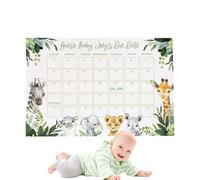 Mimoqk Calendrier de prédiction de naissance,calendrier de prédiction de naissance de bébé, Calendrier de de la date d'échéance pour l'anniversaire de bébé, de jeu commémoratif