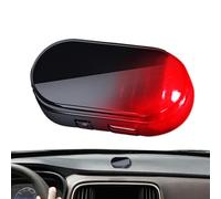 Mimoqk Car Solar Alarm Light, Solar Power Lamp, Flashing Safety Signal, High-Brightness LED Sturdy Design, Compact Portable Size, for Sedan Truck Caravan Garage Overnight Parking Roadside