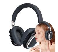 Mimoqk Casque supra-auriculaire - Casque ergonomique sans fil antibruit | Casque longue durée de vie de la batterie pour la maison, les voyages, les voyages d'affaires, le camping et les vacances