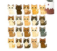 Mimoqk Cat Lover Christmas Advent 2025, 2d Acrylic Cat Decoration 24 Days, Hangable Decoration Countdown Calendar with Acrylic and Festive Design, Holiday Display for Front Door, Wreath, Staircase,