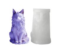 Mimoqk Cat Resin Mold, Sitting Cat Decor, Resin Soap Mold with Cats Shape, Craft Molds for Home Wedding Party, Supplies, Concrete Molds for Table Decoration Party Dinner Table