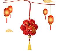 Mimoqk Chinese New Year Decorations, 2026 Horse Year Pendant, Soft Hanger with Window Tree Ornaments, Window Tree Use for Living Room, Wall, Bedroom, Holiday Decor, Hanging Ornaments for Home