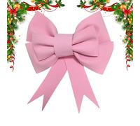 Mimoqk Christmas Bows, Large Ribbon Holiday Decoration, Christmas Bows for Wrapping with Premium Fabric and Sturdy Construction, Festive Ribbon Decor for Home, Outdoor, Farmhouse, Wall, Indoor Crafts