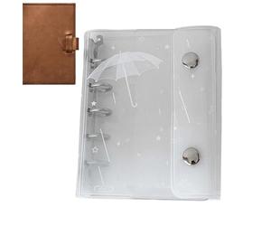 Mimoqk Classeur M5, couverture transparente à 6 trous, aide à planifier pratique et portable, fournitures de bureau fonctionnelles, équipement de bureau élégant, pour la maison, les études, le travail
