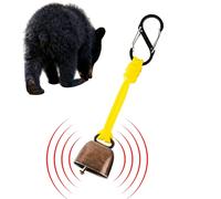 Mimoqk Cloche Anti Ours,Corne Décorative Anti-Ours - Cloche à Vache Sonore Décorative - pour Randonnée Pédestre Camping Randonnée Sac À Dos Survie Montagne Aventure Tout Terrain