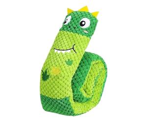 Mimoqk couineurs pour chiens, couineurs pour mâcheurs agressifs, animaux en peluche doux, puzzle interactif dinosaure et lapin, fournitures pour animaux de compagnie pour jeux de chiots