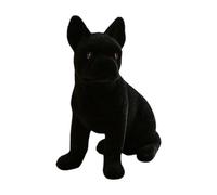 Mimoqk Décoration Bouledogue Français - Décoration D'Intérieur Réaliste Flockée,Petites Figurines Bulldog Français Flockées,pour Intérieur Extérieur Table Étagère Cheminée Bureau Jardin Cour Patio