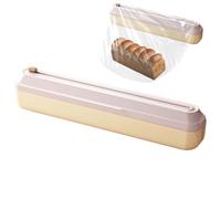 Mimoqk Distributeur de Film Alimentaire - Support Réutilisable pour Film Alimentaire - avec Cutter Latéral pour Rouleau de Papier Aluminium | pour Garde-Manger Mur Armoire Tiroir Frigo Réfrigérateur