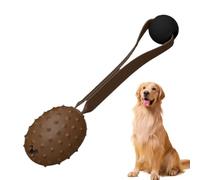 Mimoqk Dog Puzzle Feeder, Interactive Dog Toy, Slow Feeder for Dogs, Coffee Bean Dog Toy, Dog Food Dispenser, Tug Toy for Dogs, Puppy Teeth Cleaning Toy, Dog Toothbrush Toy, Food Dispensing Ball,