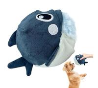 Mimoqk Dog Squeaky Toys, Pet Interactive Chew Toy, Frog Design with Removable Squeaker, Plush for Indoor Playing, Self-Entertaining Puppy Supplies and More