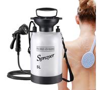 Mimoqk Douche Portable | Pompe à Douche Manuelle avec Pulvérisateur d'eau,Pulvérisateur Manuel pour Lavage Baignade Camping Randonnée Extérieur Intérieur