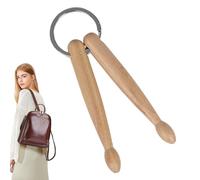 Mimoqk Drum Stick Keychain, Music Key Ring, Car & Bag Pendant, Durable Metal Charm, Collectible Drummer Accessory, Compact Design, Perfect for Keys, Bags, & Backpacks