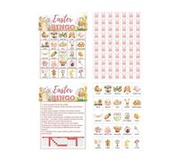 Mimoqk Easter Party Game, Tabletop Group Fun, Interactive Family Card Set with 24 Pieces, Entertainment Activity for Gatherings, Holiday Games, Kids School Classroom for Festive Social Travel Vacation