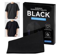 Mimoqk Fabric Dye, Black Natural Laundry Supplies, 10 Pieces with Dark Fabric Paint Tablets, Fabrics Paint Use for Cotton, Linen, Silk, Wool, Supplies, 10-Piece Dye Set for Home Detailing