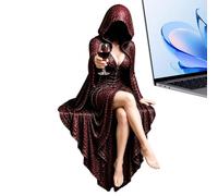 Mimoqk Faceless Gothic Dark Fantasy Reading Figure Robe Lady Fantasy