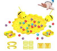 Mimoqk Fishing Game - Magnetic Bee Bean Picking Game, Interactive Educational Play Toy, Skill Development Activity for Kids, Fun Learning Plaything for Home Travel School Preschoolers Boys Girls