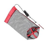 Mimoqk Fishing Mesh Bag, Multifunctional Fishing Bag, Fishing Accessories Bag, Lightweight Fishing Bag, Lightweight Fish Mesh Bag with Drawstring for Fishing Trips and Activities