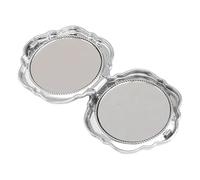 Mimoqk Flower Shape Compact Mirror, Double Sided Makeup Mirror, Magnification Mirrors with Folding Design, Vanity Mirrors for Women Girls, Beauty Accessories, Portable Pocket for Purse