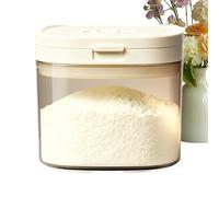 Mimoqk Formula Storage Container - Magnetic Dustproof Formula Dispenser with Scoop, Leakproof Stackable Milk Powder Holder, Portable Food Snack Storage Jar, for Travel Shopping Barbecue