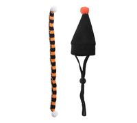 Mimoqk Halloween Hamster Hats Set, Festive Pet Hat Scarf Outfit, Adjustable Costume Accessories, Funny Small Animal Apparel for Holiday Christmas Birthday Party Gathering, 5.12x0.59 inches