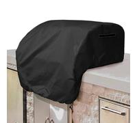 Mimoqk Housse De Barbecue Encastré - Housses de Grill pour Extérieur - Protection Imperméable Résistante Aux Intempéries pour Jardin Cour Arrière Terrasse
