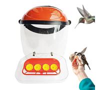 Mimoqk Hummingbird Feeder Helmet, Outdoor Observation Device, Adjustable Headband, Hands- Face Cover, Bird Feeding for Camping, Garden, Patio, Yard Use More