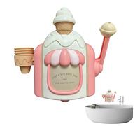 Mimoqk Ice Cream Bath Toy, Educational Pretend Play, Bath Bubble Maker with Water, Baths Toy for Boys Girls, Water Plays Accessories, Pretend Play Toys for Kids Indoor Playtime