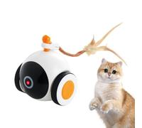 Mimoqk Interactive Cat Toy Ball, Smart Rolling Pet Enrichment Device, Motion Sensor Activation, USB Rechargeable Design, Indoor Exercise for All Cat Breeds, 3.94x3.74x4.53 inches