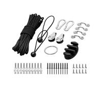 Mimoqk Kayak Trolley Kit with Complete System for Kayaks, Canoes, and Boats, Includes Hardware, Eyes, Wellnuts, and Screws for Easy Installation Trolley System for Kayaks and Can