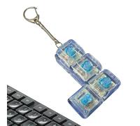 Mimoqk Keyboard Fidget Toy, Button Clicker, Stress Relief Desk Gadget, Portable Sturdy Silicone Design, Quiet Sensory Fun, Mini Handheld Size, for Classroom School Work Home Car Airplane Bedroom