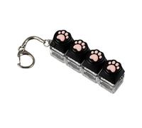 Mimoqk Keyboard Fidget Toy, Light Up Clicker, Portable Sensory Toy, Colorful Stress Reliever 3.070.7871.18in, for Work School Travel Classroom Home Bag Desk Focus Relaxation Use