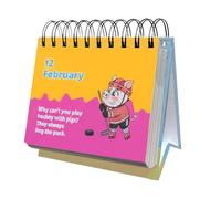 Mimoqk Kids Joke Calendar 2026, Funny Perpetual Silly Notes, Fun Joke a Day Calendar with Daily Humor, Desk Calendars with Colorful Design, Kids Calendars, Hilarious Countdown Planner for Boys Girls