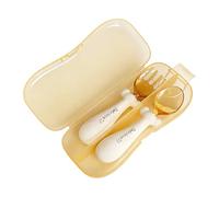 Mimoqk Kids Spoon, Flexible Silicone Utensils, Kids Feeding Spoons with Gum Protection Design, Feeding for Family Friends Parents, Kitchen Tools, Feedings Spoon for Girl Boy Home Indoor