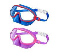 Mimoqk Kids Swim Goggles, Anti Fog Lenses, Comfortable Eye Protection, Adjustable Seal Glasses, for Outdoor Pool Beach Summer Diving Snorkeling Water Sports Training Swimming Fun Use