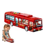 Mimoqk Large Electric City Bus Toy Vehicles Kids Play Transport