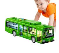 Mimoqk Large Electric City Bus Toy Vehicles Kids Play Transport