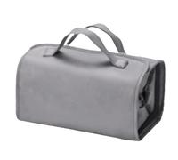 Mimoqk Leather Makeup Bag, Makeup Bags, Travel Toiletry Bag, Cosmetic Organizer, Toiletry Pouch, Waterproof Makeup Bag, Large Capacity Waterproof Makeup Organizer for Brushes and Cosmetics