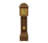 Mimoqk Mini Doll House Clock, Victorian Miniature Scale, Standing Clock with Features, Small Clocks with Mini Decor, Decor, Kids Teens Adults for Home Living Room Bedroom Desktop