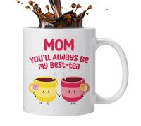 Mimoqk Mothers Day Cups, 350ml Novelty Tea Cups, Tea, Cute Ceramic Drinkware, Home Decoration, Gift for Birthday Christmas Mothers Day Women Mom Friends Sister Daughter